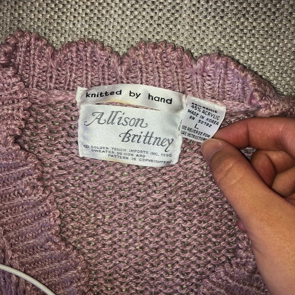 Vintage scalloped floral cardigan - Picture 9 of 9